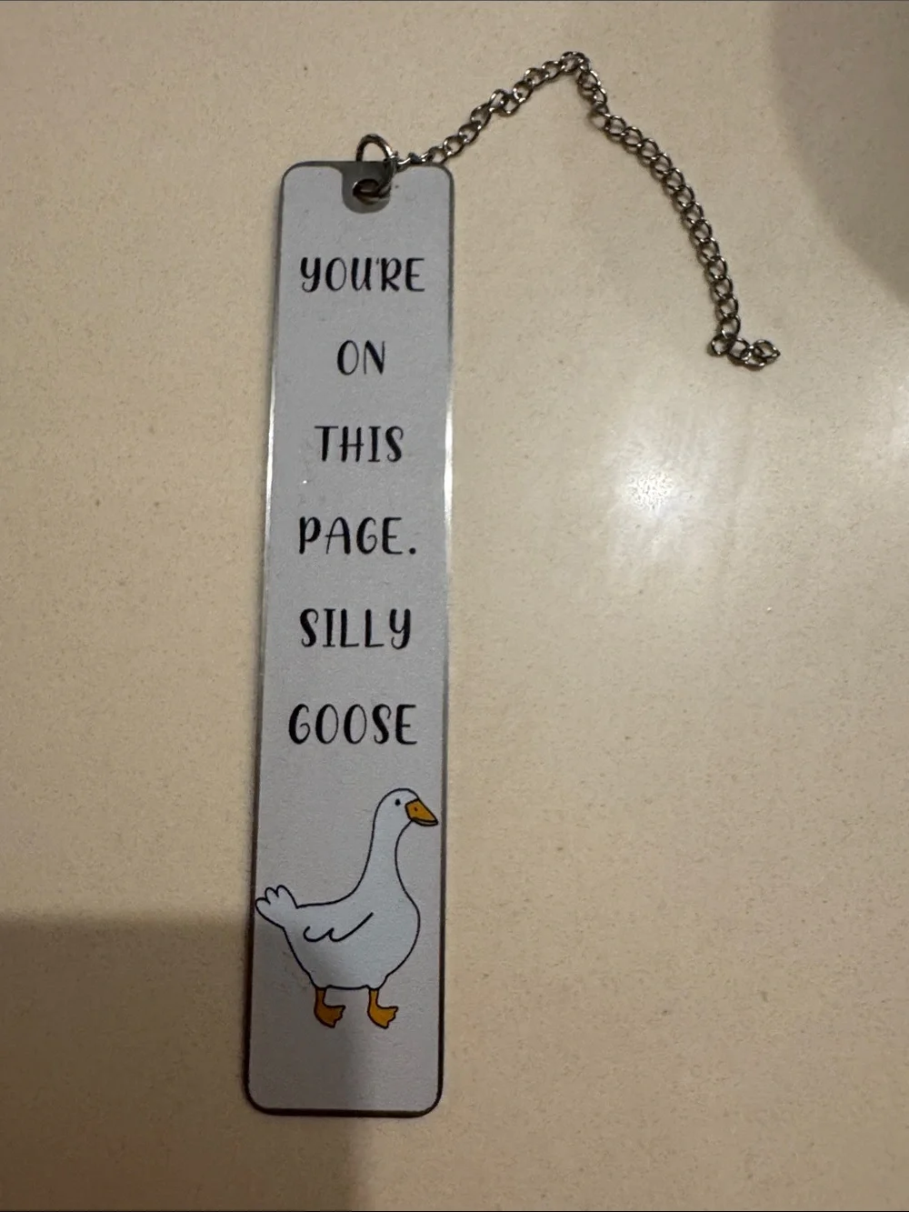 Silly Goose Wall Hanging - White Goose Decorative Plaque